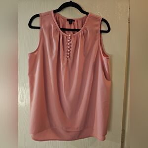 Ann Taylor Blush Pink Sleeveless Blouse